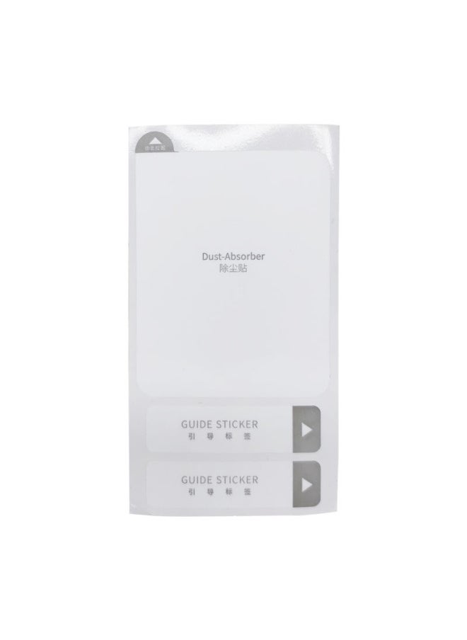 Generic - Customized Dust Removal Sticker Dust Removal Sticker Tempered Glass Film Special Dust Removal Sticker Film Kit Dust Removal Sticker Scraper-Color:White Dust Paste 5.5*10.1cm - Image 1