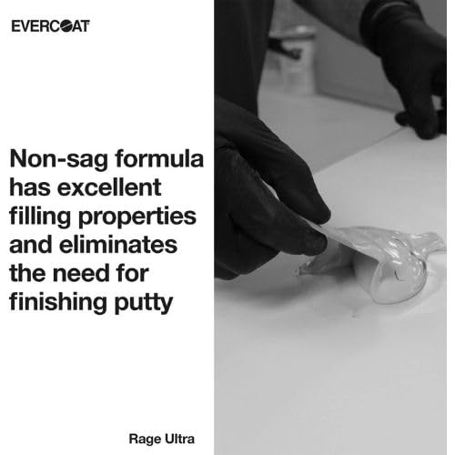 Evercoat Rage Ultra - Sanding Body Filler for Steel, Fiberglass, Aluminum and More - 128 Fl Oz - Image 2