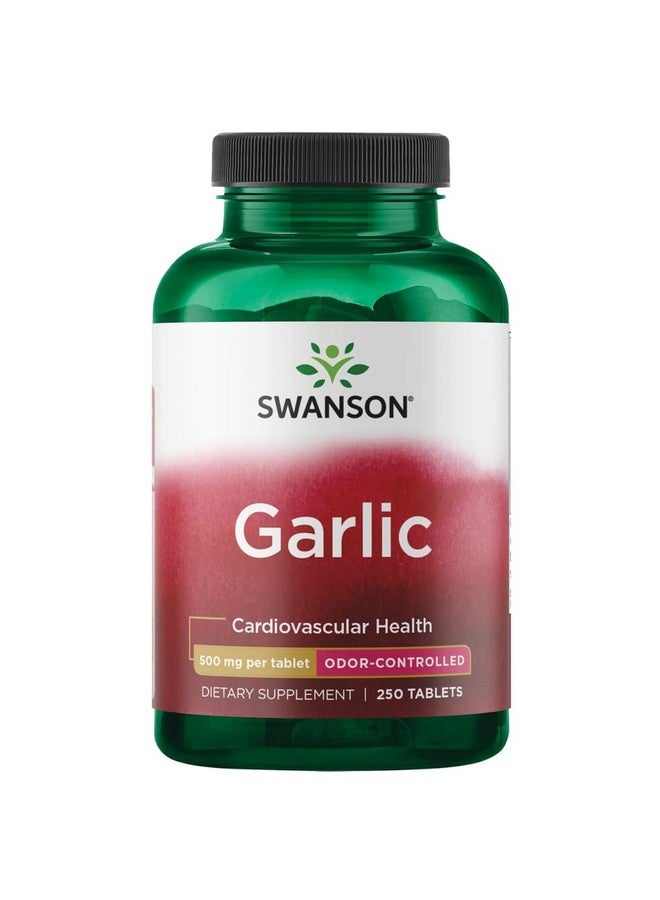 Swanson Best Garlic Odor-CNTRL 500MG 250 TAB - Image 1