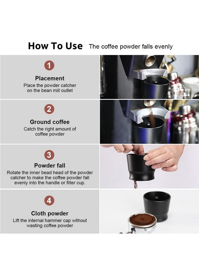 Supvox® Coffee Powder Cup for Coffee Grinder Ground Coffee 2.5 Inches Universal Coffee Powder Catcher for 49-58 Diameter Espresso Coffee Grinder - Image 4