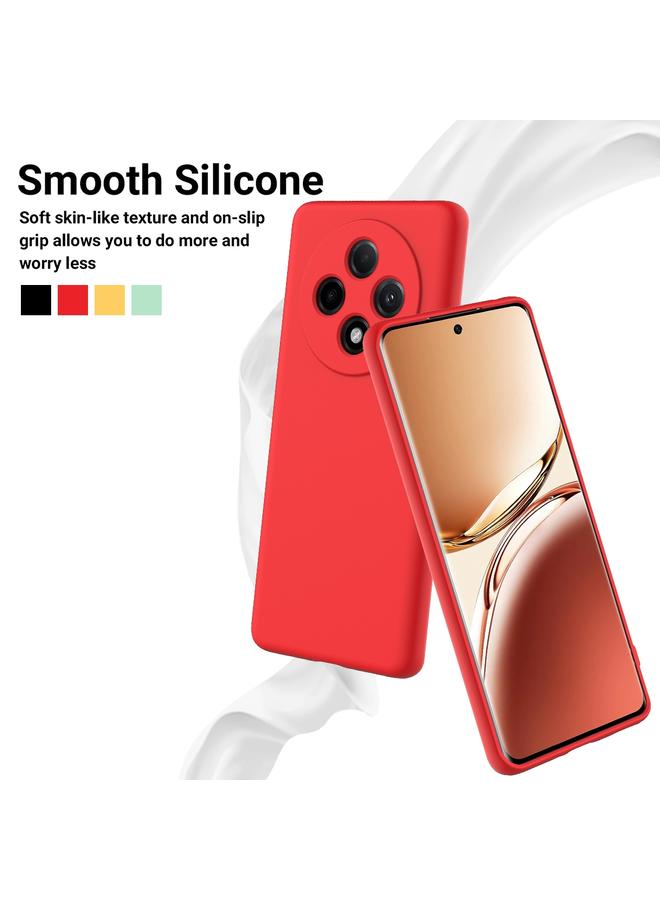 اس-توب جراب لهاتف OPPO F27 Pro / F27 Pro+ جراب هاتف مقاوم للصدمات من السيليكون السائل بلون نقي - Image 3