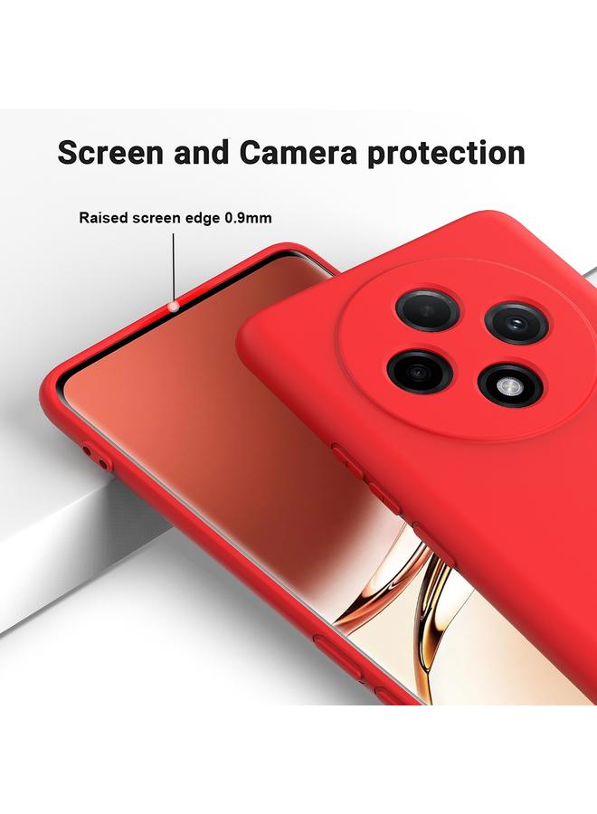 اس-توب جراب لهاتف OPPO F27 Pro / F27 Pro+ جراب هاتف مقاوم للصدمات من السيليكون السائل بلون نقي - Image 4