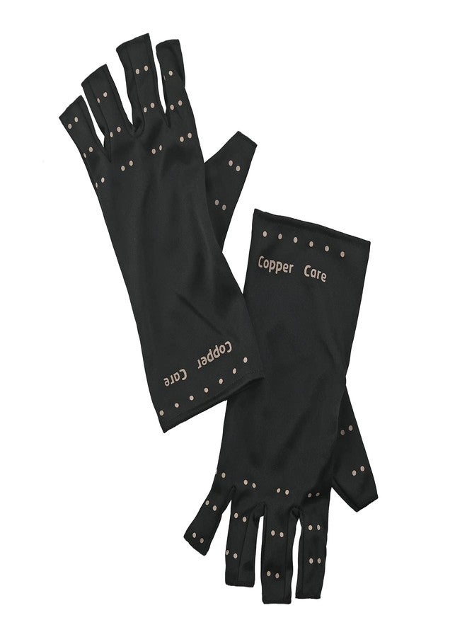 CocoAtlas Copper Care Copper Infused Compression Gloves Large (Black, Large, XLarge, XXLarge) - Image 1