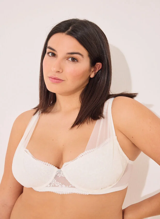 women'secret BEAUTIFUL classic bra white lace