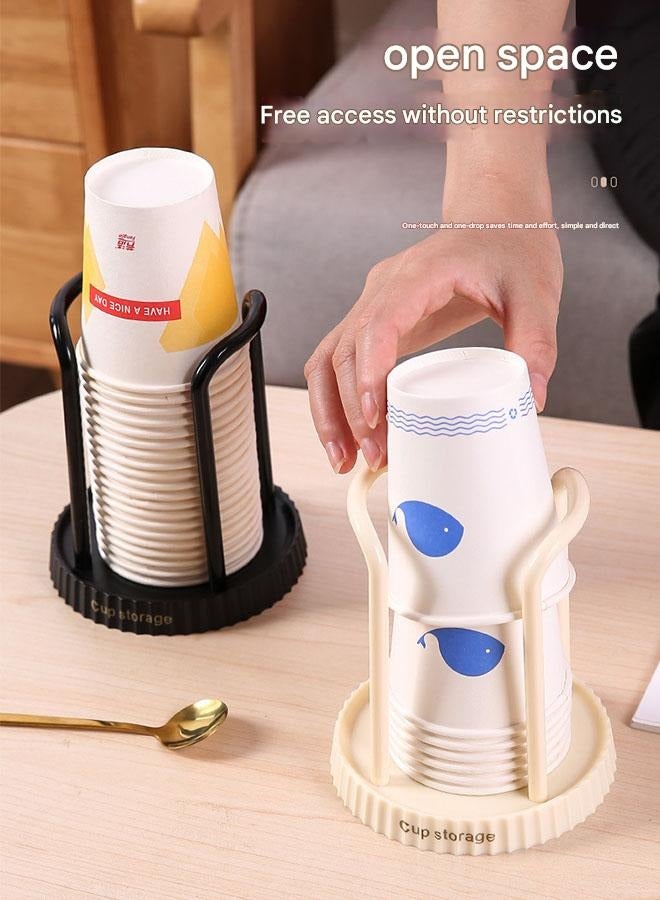 Bukela 3 PCS Paper Cup Holder Household Disposable Cup Storage Rack Multi-functional Desktop Coffee Milk Tea Cup Storage Rack Cup Taker - Image 5