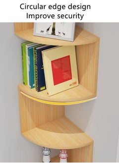 Kutis 1-Piece Multilayer Floating Corner Shelves Wall Mounted Storage Rack For Home Decoration 64.8x20 Centimeter  - Image 2
