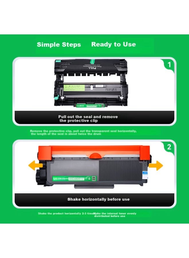 Caijin Compatible With Konica Minolta 3000mf Toner Cartridge Tnp65, Bizhub 2600p Drum Unit 3080mf Copier All-in Iup27, Konica Minolta 3000mf Printer Ink Cartridge Pagepro - Image 2