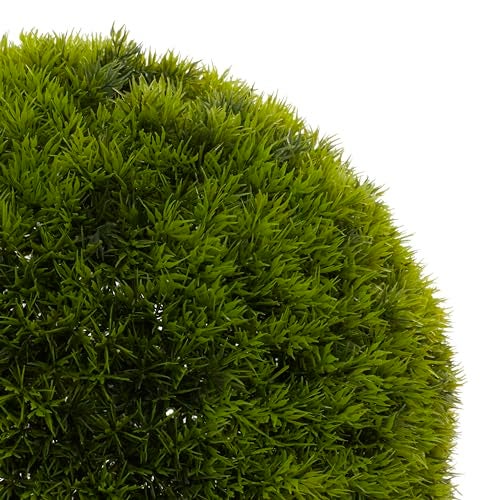 Deco 79 Faux Foliage Topiary Artificial Foliage Ball , 15" x 15" x 15", Green - Image 2