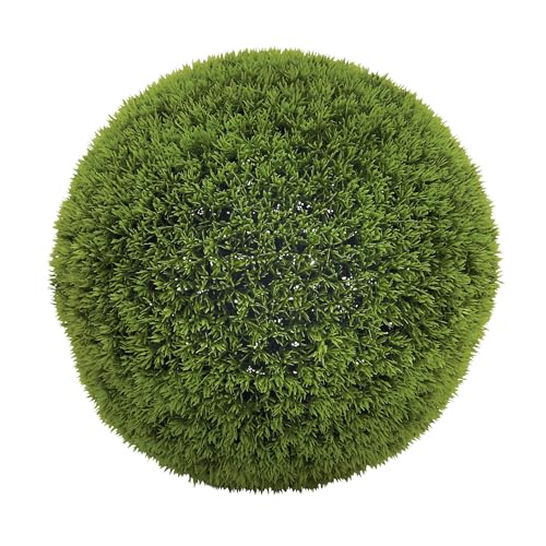 Deco 79 Faux Foliage Topiary Artificial Foliage Ball , 15" x 15" x 15", Green - Image 1