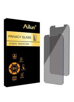 Ailun Ailun Privacy Screen Protector for iPhone 14 / iPhone 13 / iPhone 13 Pro [6.1 Inch] 2 Pack Anti Spy Private Tempered Glass Anti-Scratch Case Friendly [Not for iPhone 13 Pro Max] [2 Pack]  - Image 1