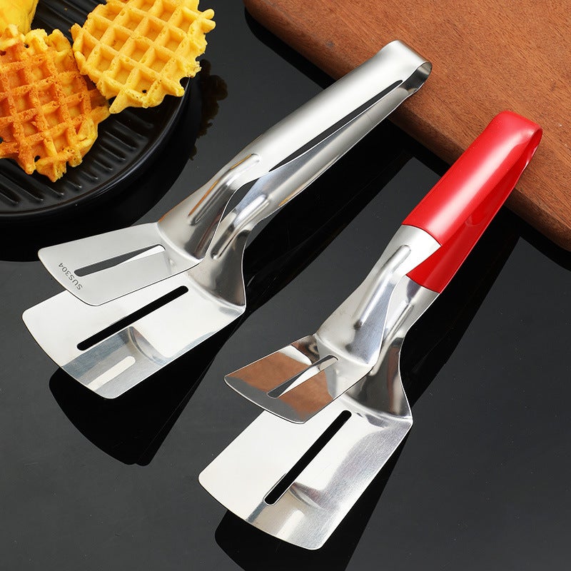304 Stainless Steel Clip Lengthened Steak Clip Korean Style Barbecue Clip Fried Fish Barbecue Spatula Multi-Functional Kitchen Clip - Image 4