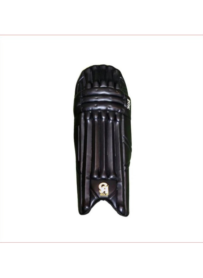 CA CA Gold 20K Cricket Batting Leg Guard RH LH Mens Black  - Image 1