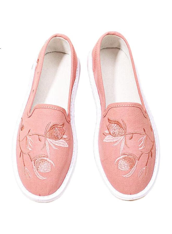 BUSHEYUAN Women'S Embroidered Hanfu Shoes Ethnic Style Layered Sole Old Beijing Cloth Shoes Female 230-1038 Pink 37 - Image 2