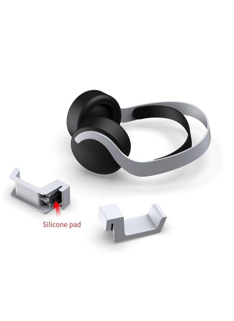 E COMMERCE  BAG PS5 Headset Stand, PS5 Headphone Hook,PS5 Headset Hanger, Compatible with Universal Gaming Headsets - White  - Image 4