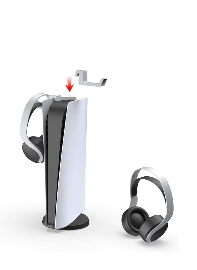 E COMMERCE  BAG PS5 Headset Stand, PS5 Headphone Hook,PS5 Headset Hanger, Compatible with Universal Gaming Headsets - White  - Image 3