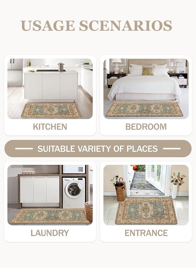 2 PCS Kitchen Floor Mats Rugs Set, Cushion Floor Carpet, Waterproof, Oil Resistant and Anti-Fatigue PU Standing Mat for Kitchen, Floor, Office, Sink, Laundry 45*75CM+45*120CM - Image 5