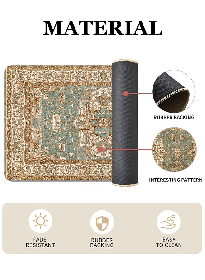 2 PCS Kitchen Floor Mats Rugs Set, Cushion Floor Carpet, Waterproof, Oil Resistant and Anti-Fatigue PU Standing Mat for Kitchen, Floor, Office, Sink, Laundry 45*75CM+45*120CM - Image 4