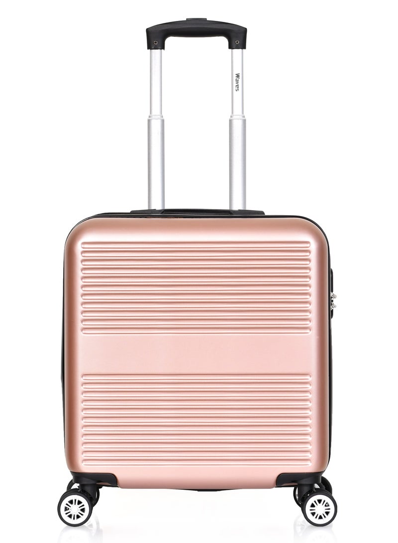 Waves Luggage Cabin size 16 inch Rose Gold - Image 1