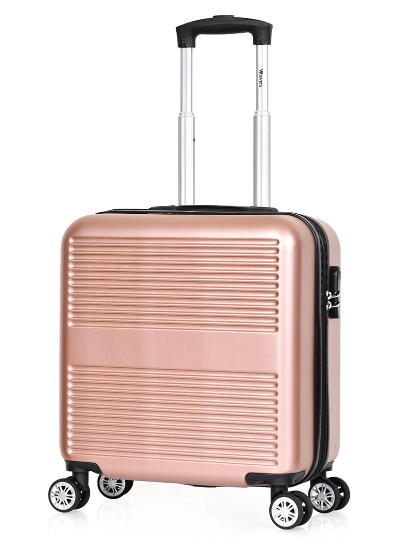 Waves Luggage Cabin size 16 inch Rose Gold - Image 2