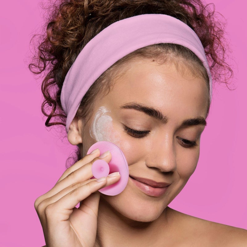 Freeman Facial Love To Mask Variety Pack: Oil Absorbing Clay, Detoxifying Charcoal, Clearing Peel Off, Hydrating Gel Cream, Exfoliating Scrub (14 Piece Kit with Bonus Buffer and Headband) - Image 5