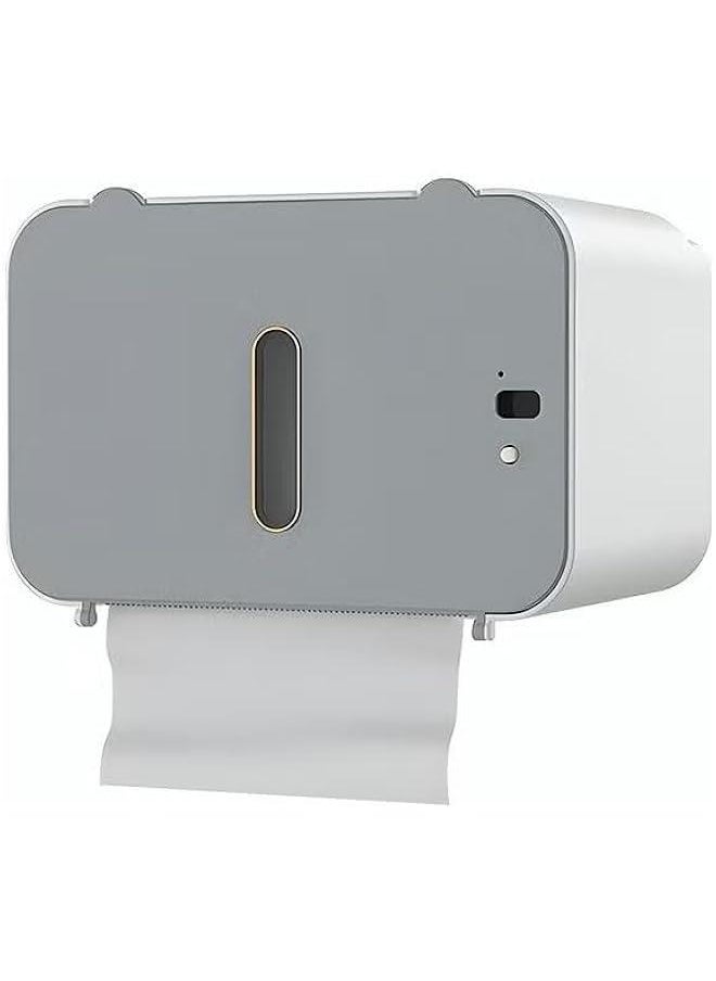 HOOKOR Tissue Box Holder, Touch-sensitive Paper Towel Output USB Charging No Punching Required Waterproof and Moisture-proof Tissue Cover Top Storage or Mobile Phone Holder  - Image 1