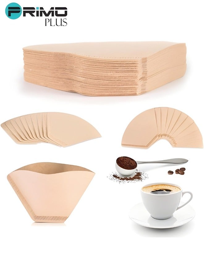 بريمو بلس مجموعة فلاتر قهوة مصنوعة من الورق مكونة من 100 قطعة بيج - Image 2
