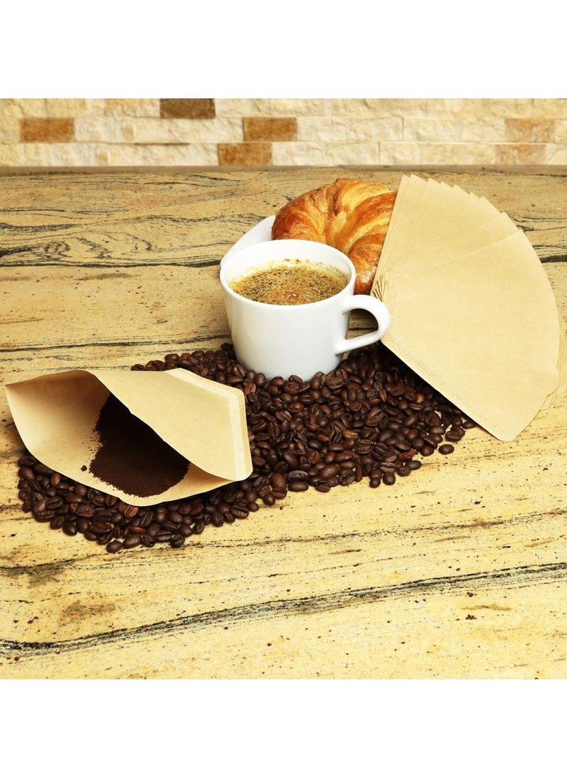 بريمو بلس مجموعة فلاتر قهوة مصنوعة من الورق مكونة من 100 قطعة بيج - Image 4