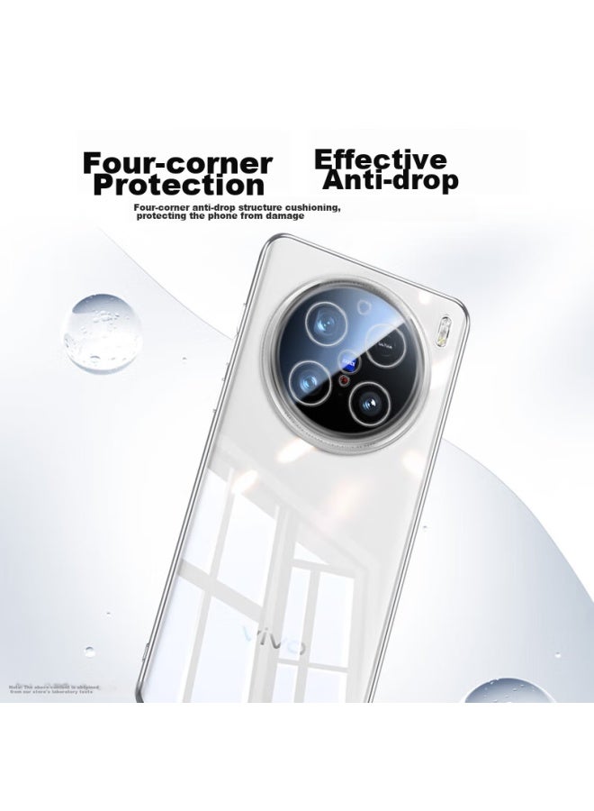 Koolife Phone Case For Vivo X200pro, Protective Cover For Vivo X200pro, Full Lens Protection, Simple Skin-friendly Transparent Soft Case, Fingerprint-resistant Back Cover - Image 2