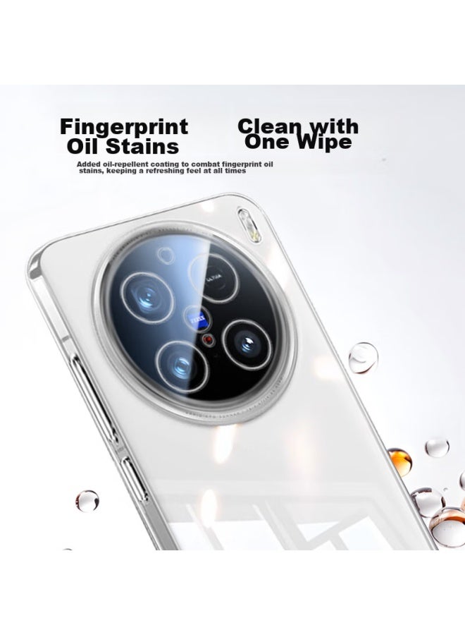 Koolife Phone Case For Vivo X200pro, Protective Cover For Vivo X200pro, Full Lens Protection, Simple Skin-friendly Transparent Soft Case, Fingerprint-resistant Back Cover - Image 5