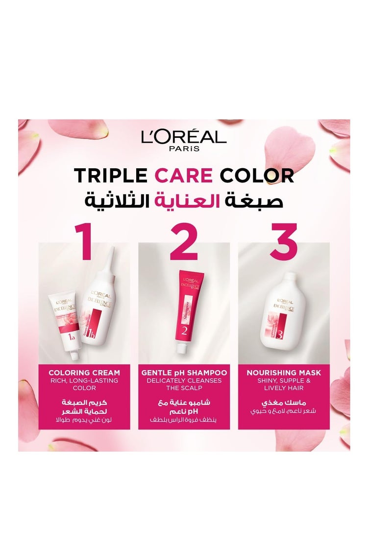 لوريال باريس إكسلانس 5.3 صبغة شعر بني ذهبي فاتح 192ml - Image 2