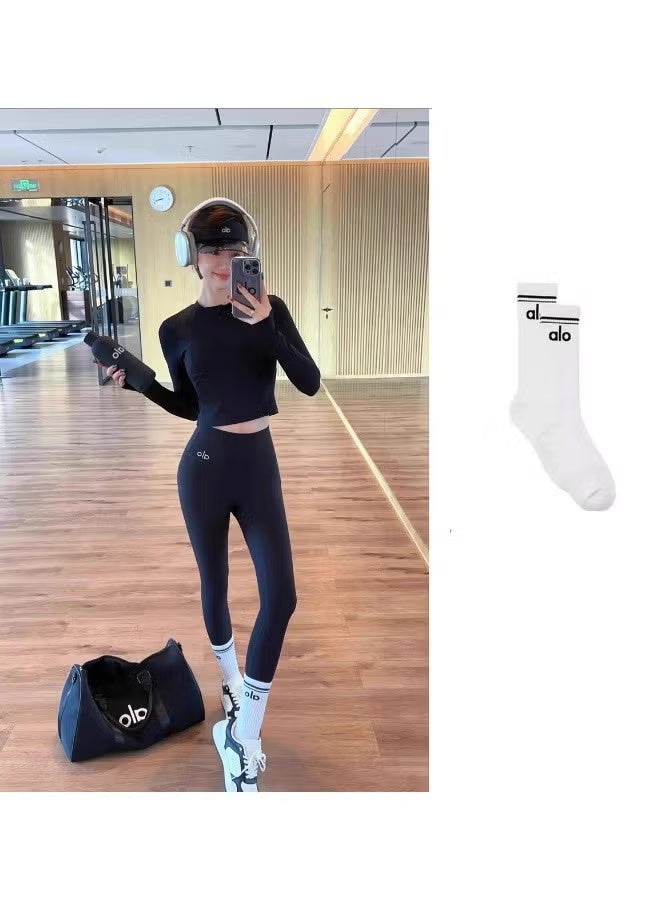 ALO Fashion Mid-Calf Cotton Socks - Image 3