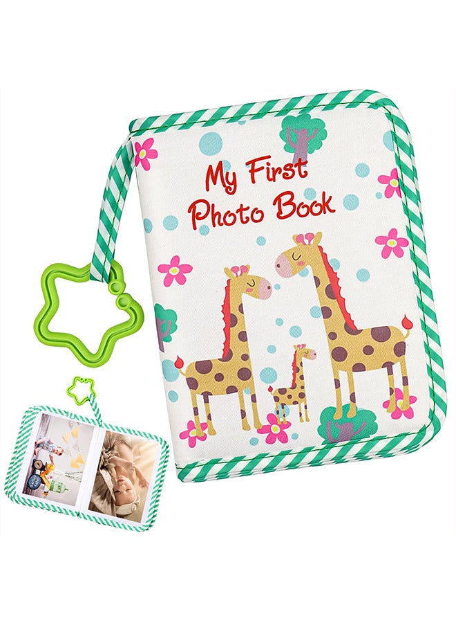 الوجبة ألبوم صور الطفل من القماش الناعم، ألبوم صور الطفل لعائلة الزرافة، ألبوم صوري الأول، ألبوم ذكريات السنة الأولى، ألبوم نمو الطفل لهواة جمع الصور، الأطفال، حديثي الولادة - Image 1