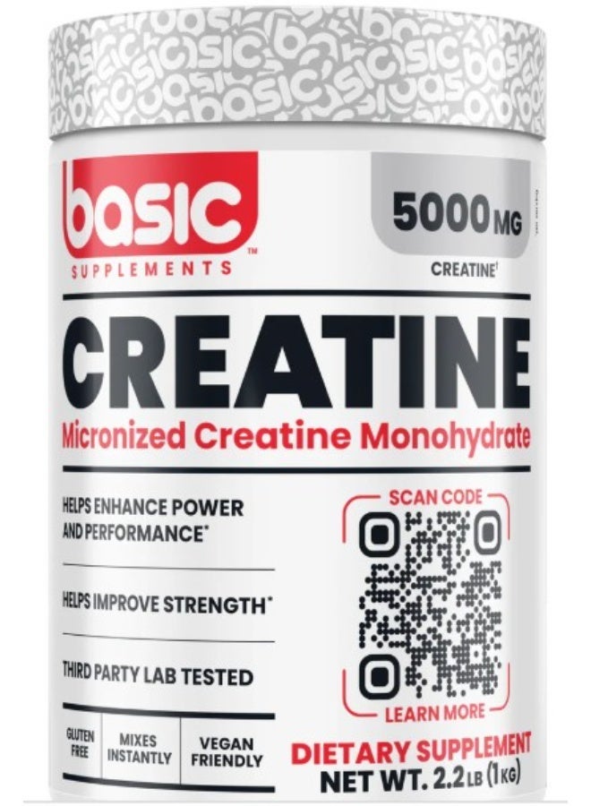 Basic Supplement Basic Creatine 1000 G Unflavored - Image 1