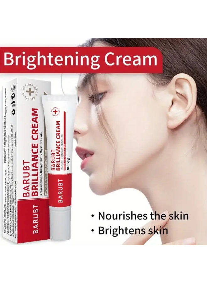 BARUBT كريم إزالة البقع المتألقة كريم إزالة البقع السوداء من حروق الشمس بقع العمر كريم إزالة آثار حب الشباب كريم مزيل النمش مرطب جوهر البشرة تفتيح البقع كريم العناية بالبشرة لتبييض وإشراق 20 جرام - Image 4