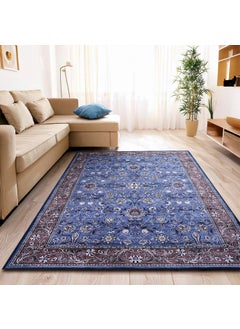 Status Contract Status Contract Rugs for Living Room | (3ft x 5ft) (Print) Carpet for Living Room Decor | Anti Skid Backing Home Essentials | Boho Rugs for Living Room, ice Velvet, Multicolor, Rectangular  - Image 1