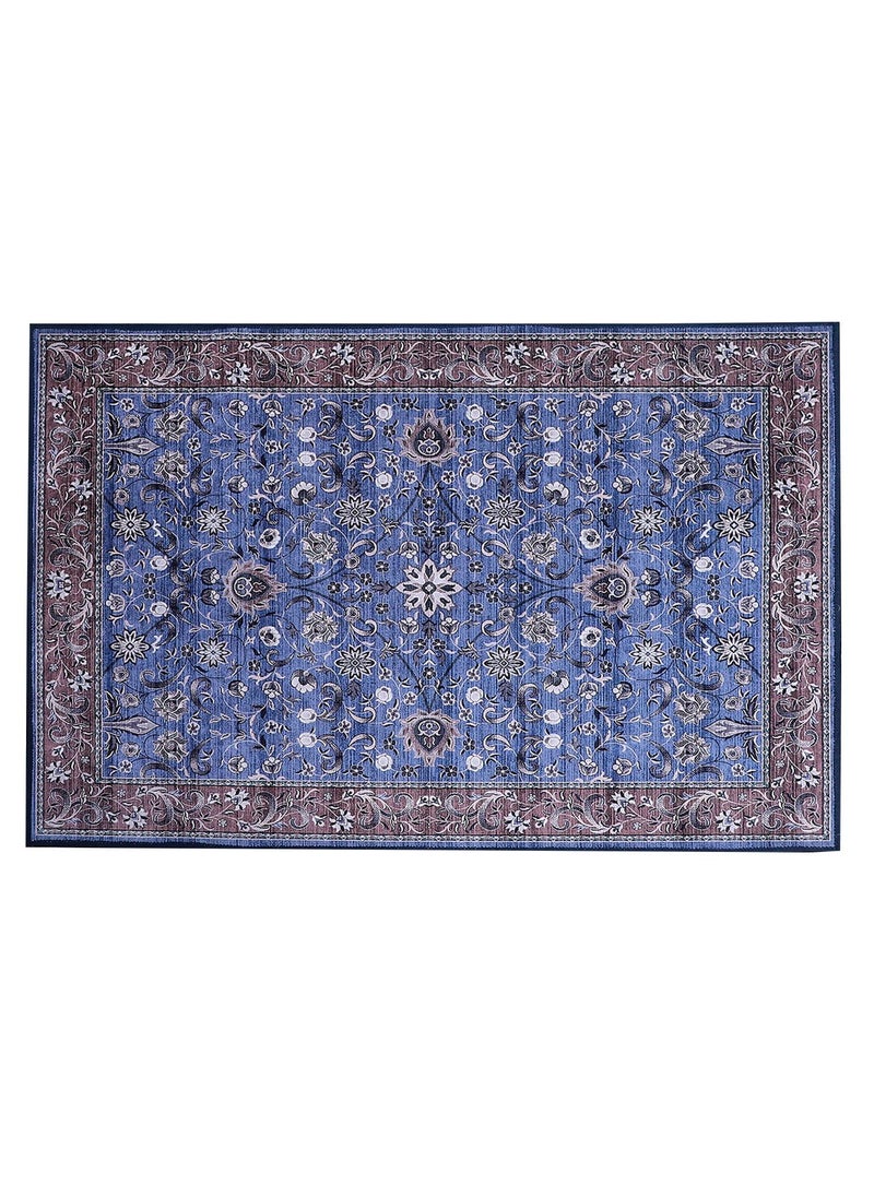 Status Contract Status Contract Rugs for Living Room | (3ft x 5ft) (Print) Carpet for Living Room Decor | Anti Skid Backing Home Essentials | Boho Rugs for Living Room, ice Velvet, Multicolor, Rectangular  - Image 3