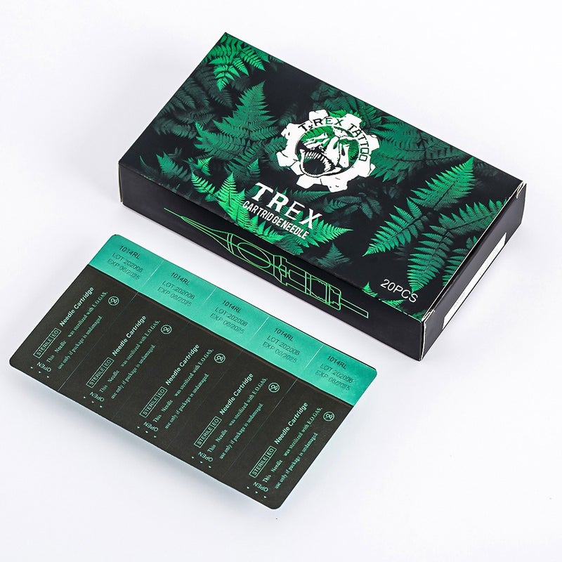 TREX Tyrannosaurus Rex Green Tattoo Needle 10-12 Series Integrated Needle Cartridge Compatible with Tattoo Pen Motor Machine - Image 5