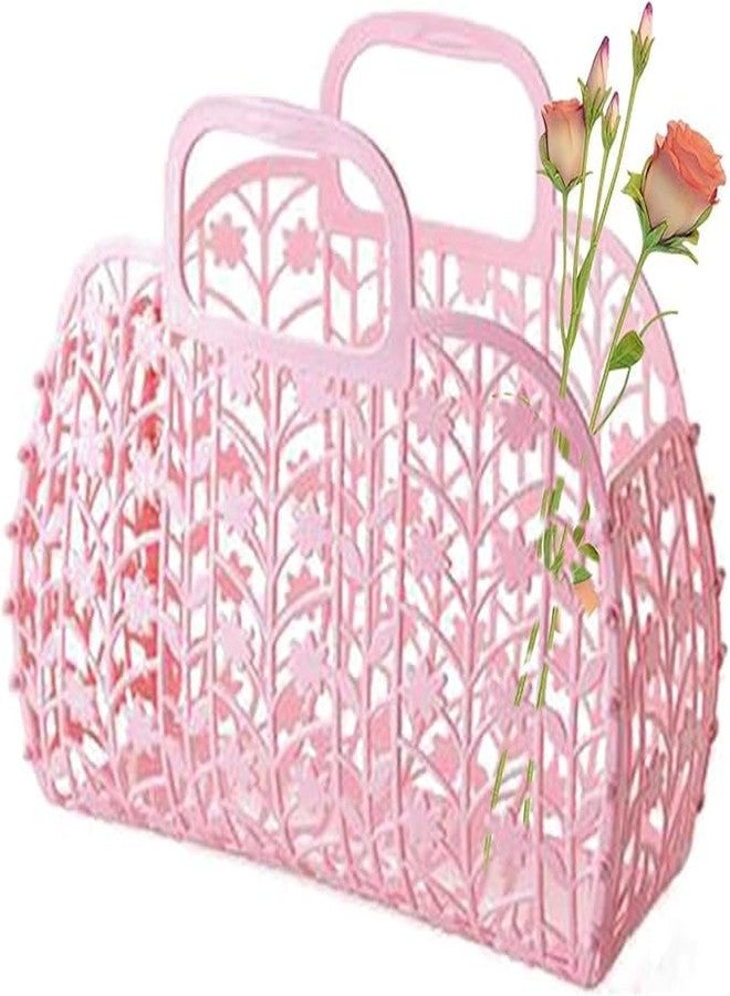 MVM Enterprise Jelly Tote Bags for Girl Women Wedding Jelly Gifts Tote Bags Plastic Jelly Beach Basket for Wedding - Image 1