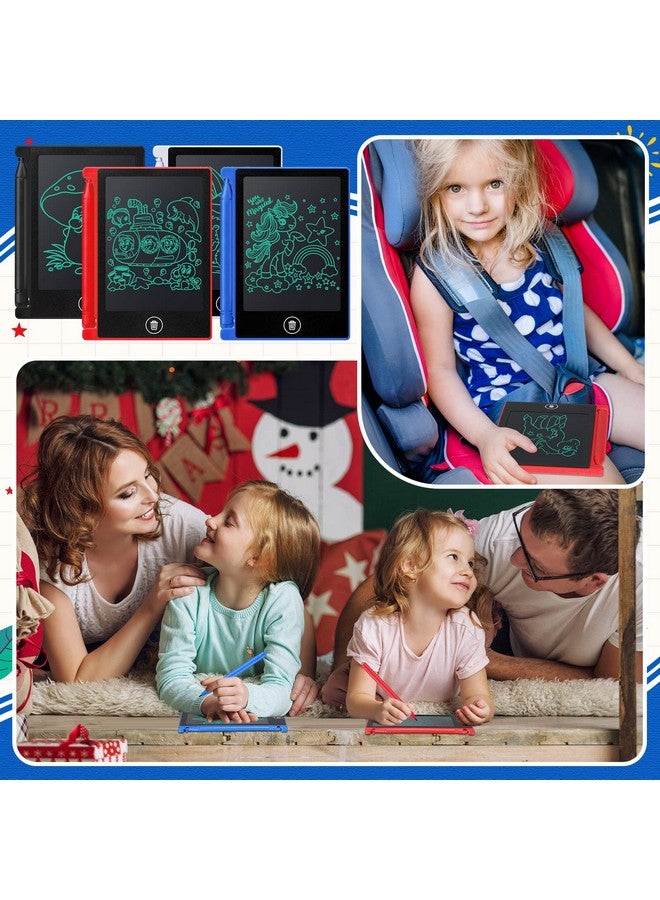 زهاو 32 قطعة من أجهزة الكمبيوتر اللوحية الصغيرة للكتابة بشاشة LCD مقاس 4.5 بوصة، ألعاب تعليمية، لوحة كتابة تعليمية، لوحة رسم قابلة للمسح، لعبة تعليمية قابلة لإعادة الاستخدام، هدية ألعاب فنية لمرحلة ما قبل المدرسة للبنات والأولاد، هدايا أعياد الميلاد (ألوان سادة) - Image 4