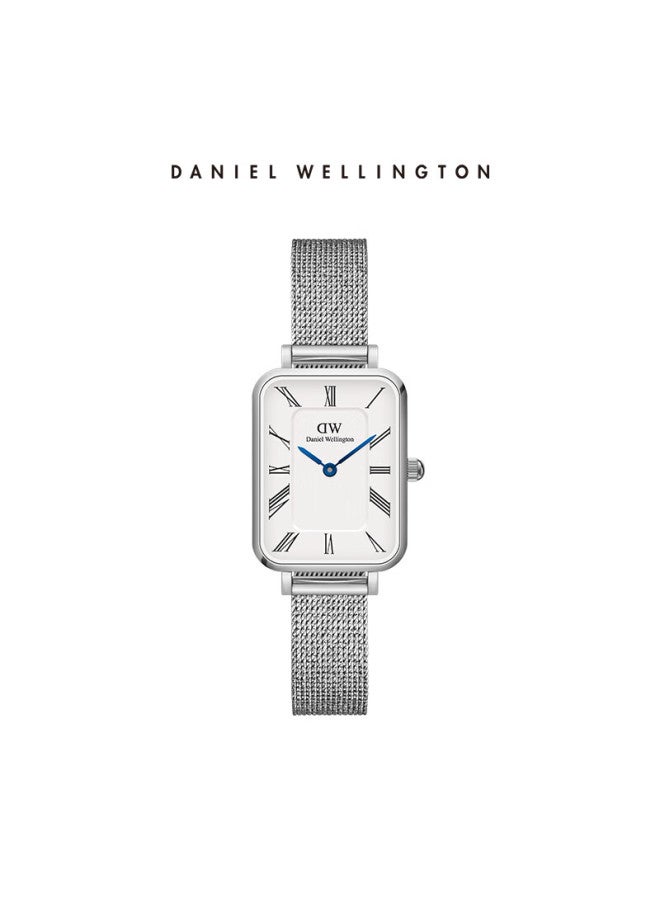 DANIEL WELLINGTON Danielwellington Dw Ladies Watch With Small Blue Hands And Roman Numerals, Simple And Fashionable Quartz Square Watch, Birthday Gift For Girlfriend, Dw690 - Image 1
