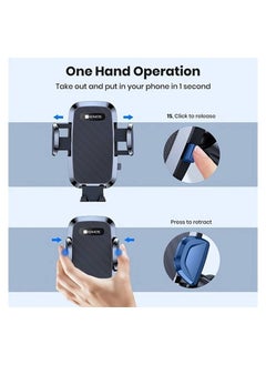 Admos ADMOS AM-301 Suction Cup Phone Holder 2 in 1 Multi Stand Car Mobile Holder Fits On Dashboard Windshield AC Vent  - Image 5