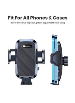 Admos ADMOS AM-301 Suction Cup Phone Holder 2 in 1 Multi Stand Car Mobile Holder Fits On Dashboard Windshield AC Vent  - Image 4