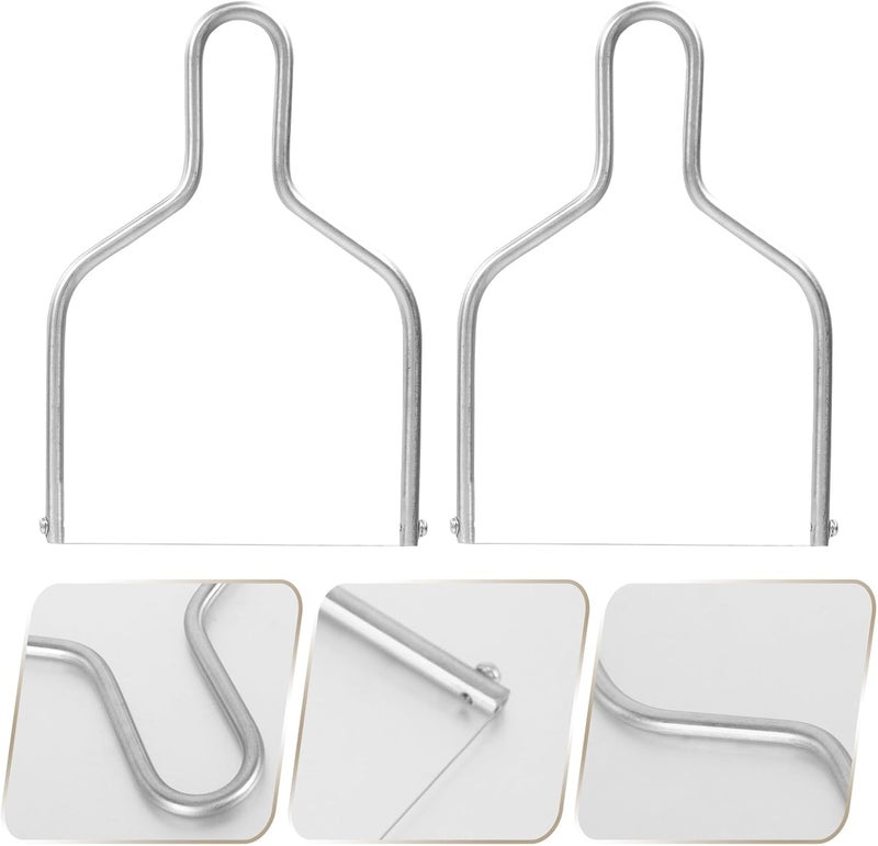 2Pcs Stainless Steel Cheese Cutter Wire Slicers with Ergonomic Handle Multifunctional Cheese and Butter Cutters for Kitchen Use Premium Iron Wire - Image 4