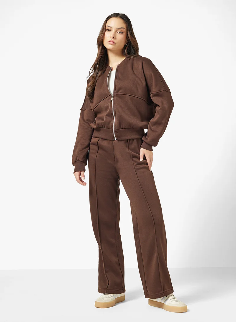 جينجر بيسيكس Hooded Zip Up Fleece Tracksuit