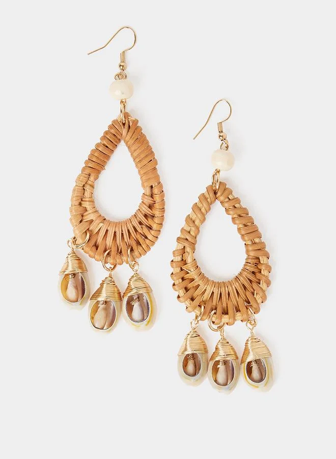 ستايلي Shell Drop Earrings
