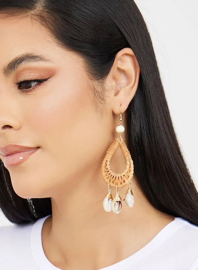 ستايلي Shell Drop Earrings