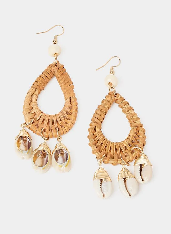 ستايلي Shell Drop Earrings