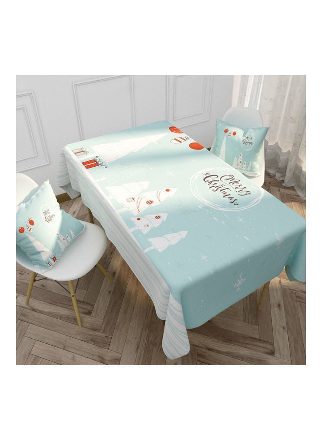 NIBEMINENT Decoration Cotton and Linen Tablecloth Blue/White/Red 85 x 0.1cm