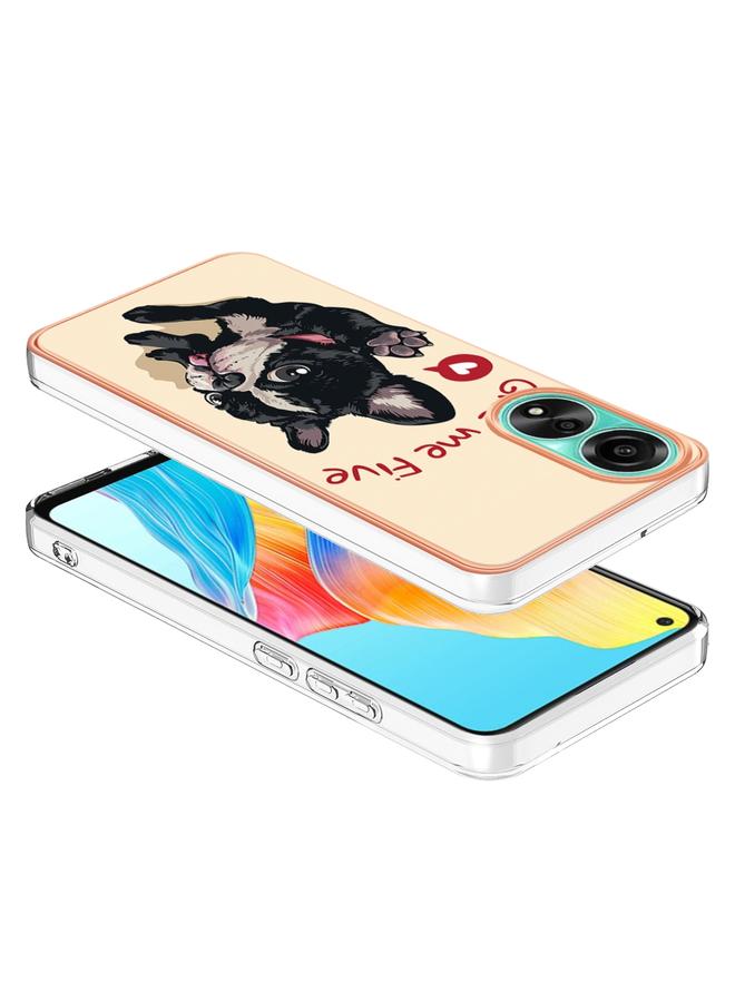 S-TOP Case For OPPO A78 4G Electroplating Marble Dual-side IMD Phone Case - Image 3
