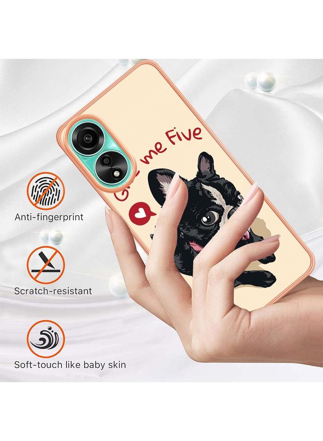 S-TOP Case For OPPO A78 4G Electroplating Marble Dual-side IMD Phone Case - Image 5